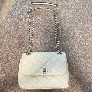 Kate spade White Quilted Shoulder Bag